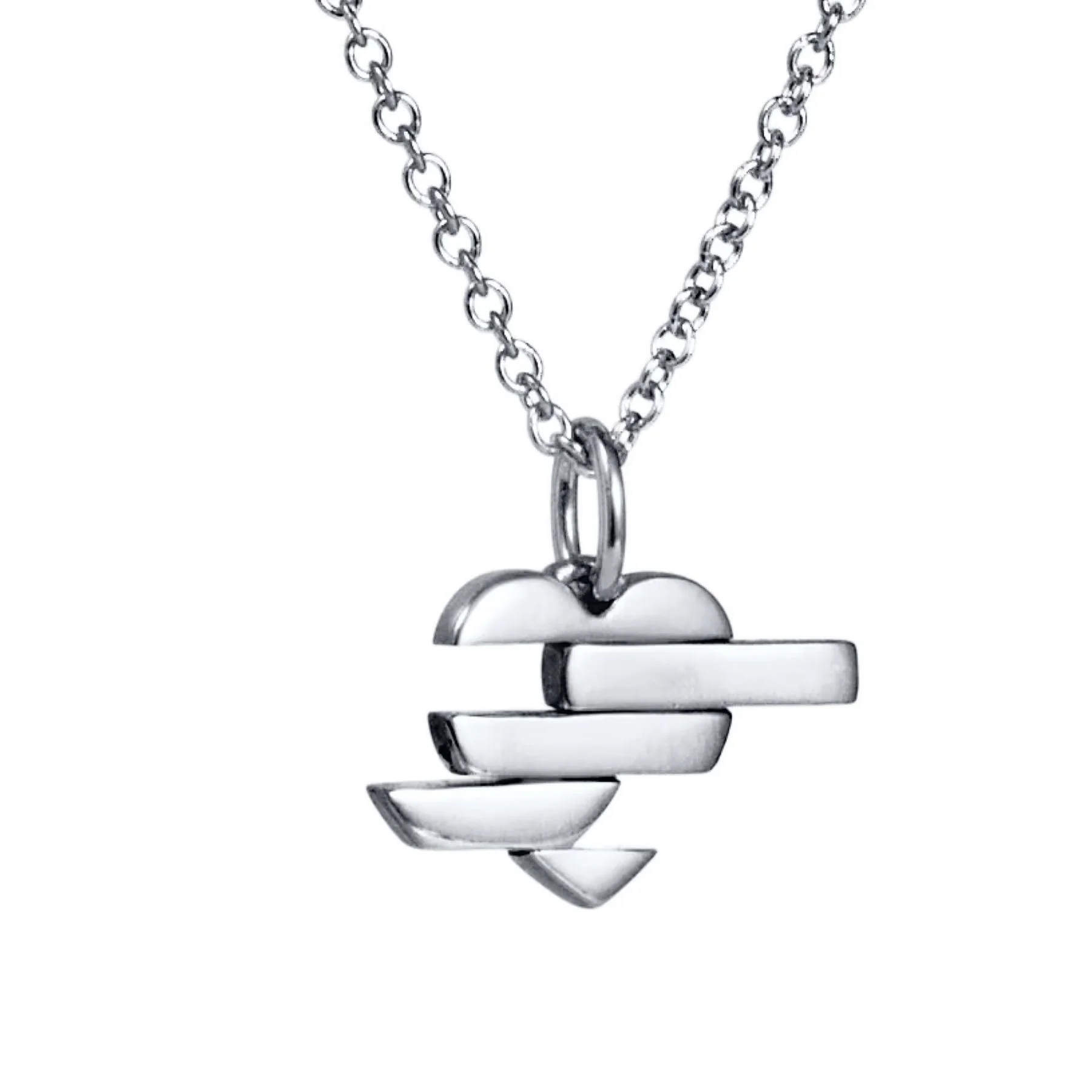 Efva Attling A Piece Of My Heart kaulakoru, hopeaa - Image 4