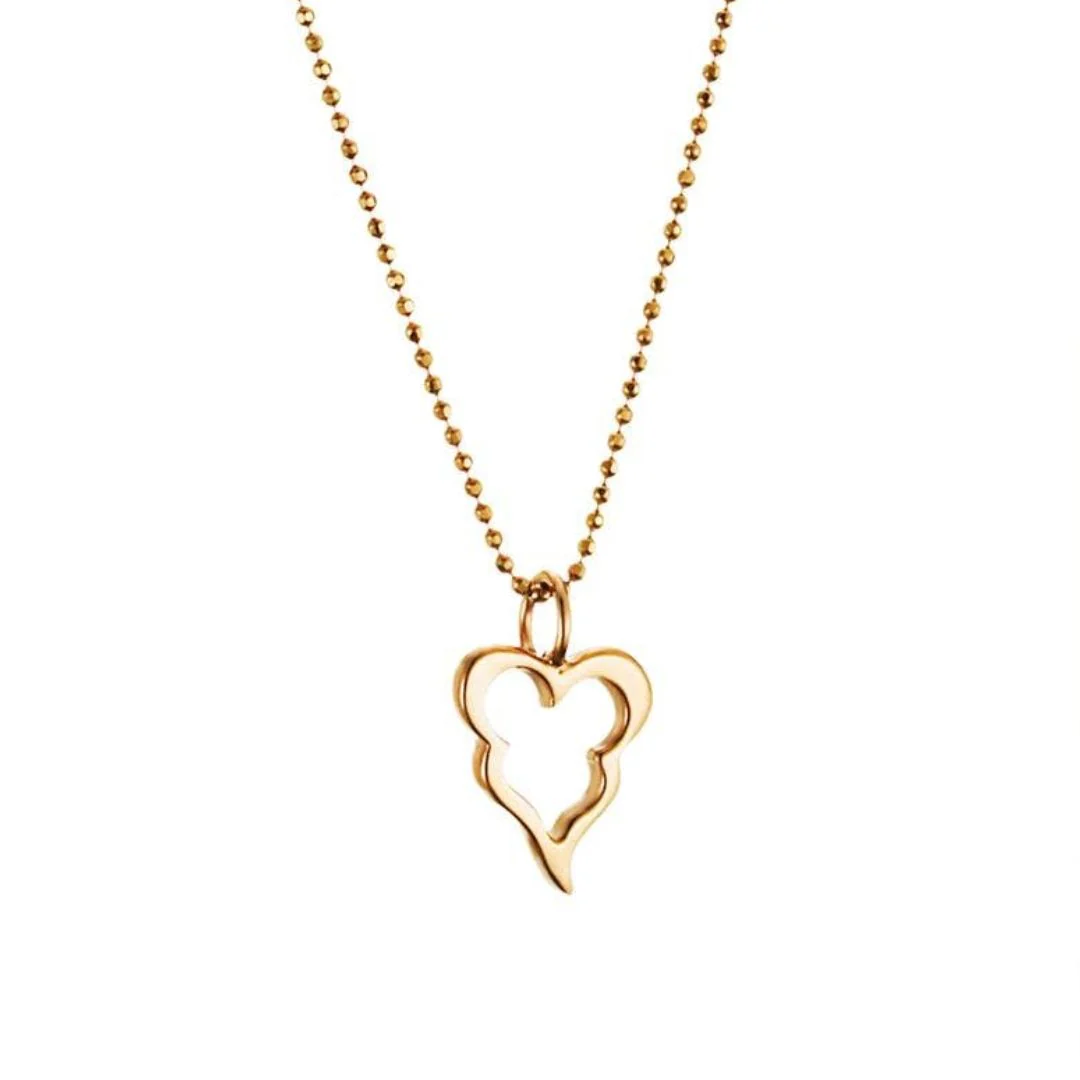 Efva Attling Little crazy heart riipus, keltakultaa