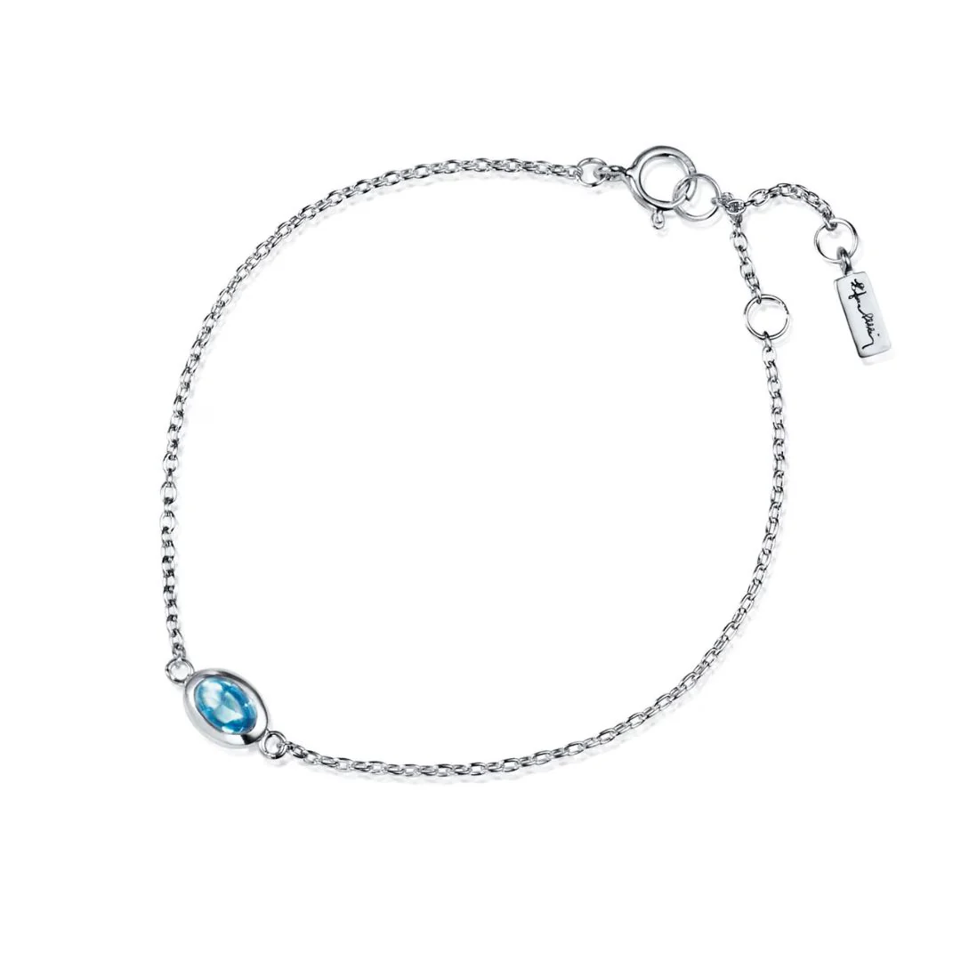 Efva Attling Love Bead rannekoru, hopea ja topaasi - Image 3