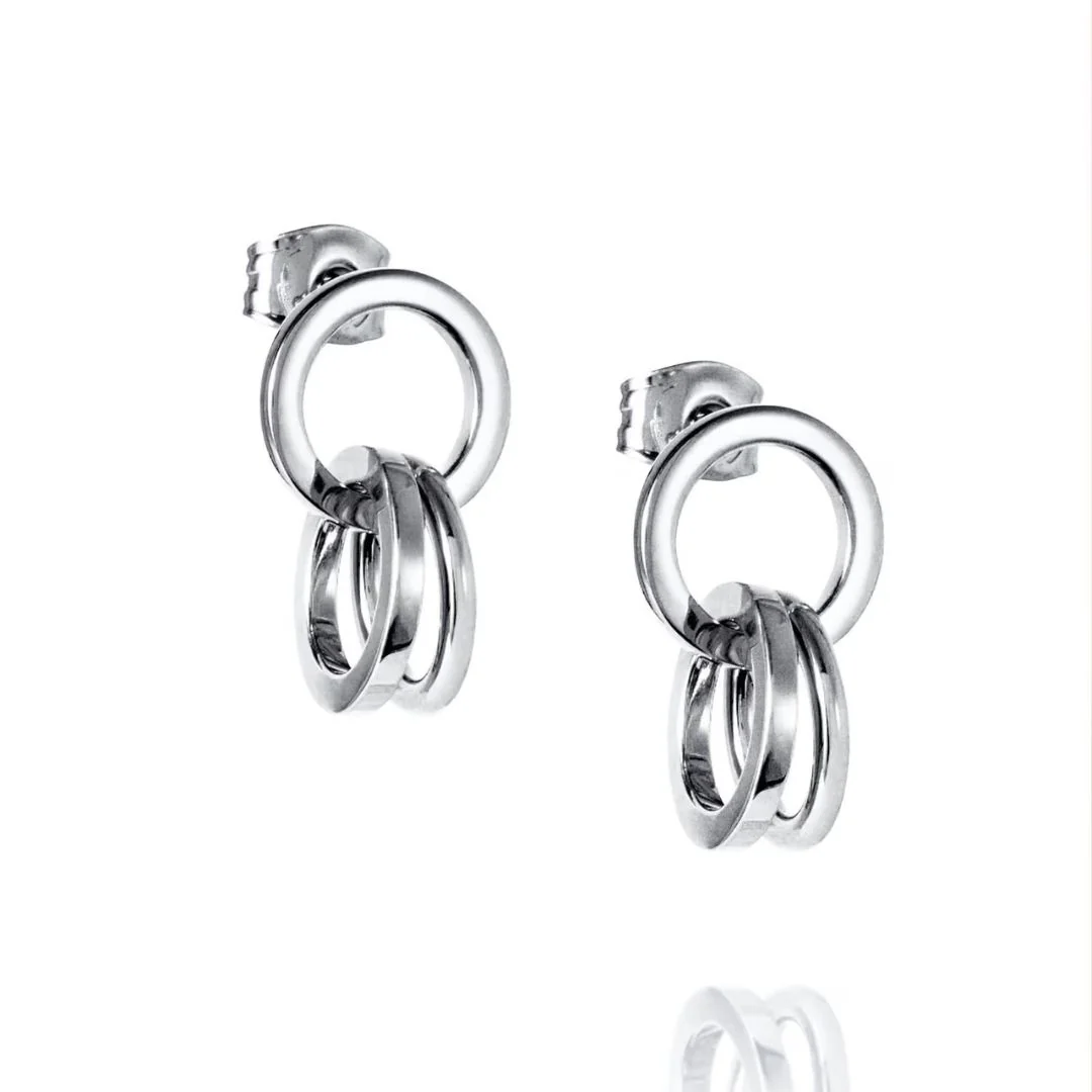 Efva Attling Messy Rings korvakorut, hopeaa