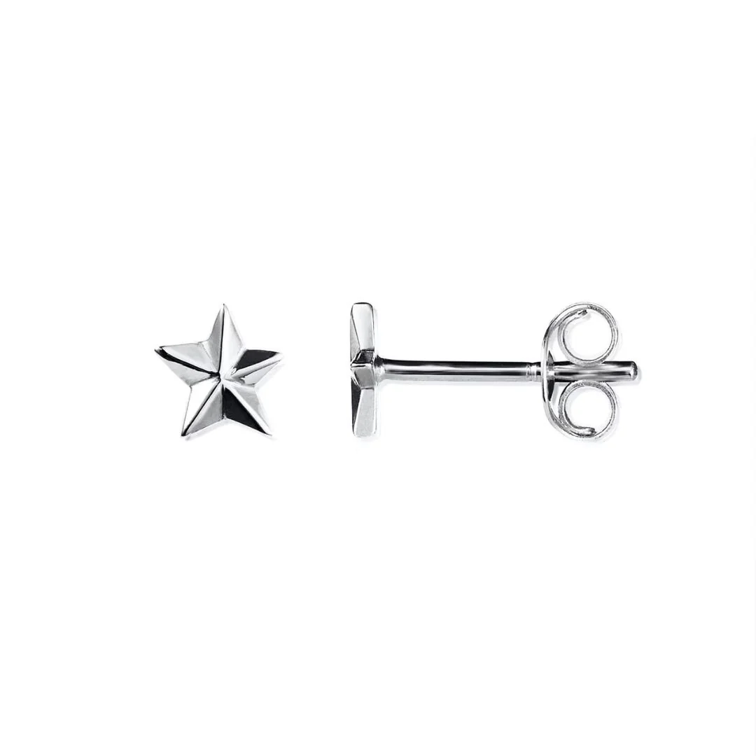 Efva Attling Micro Catch A Falling Star Stud korvakorut, hopeaa - Image 4