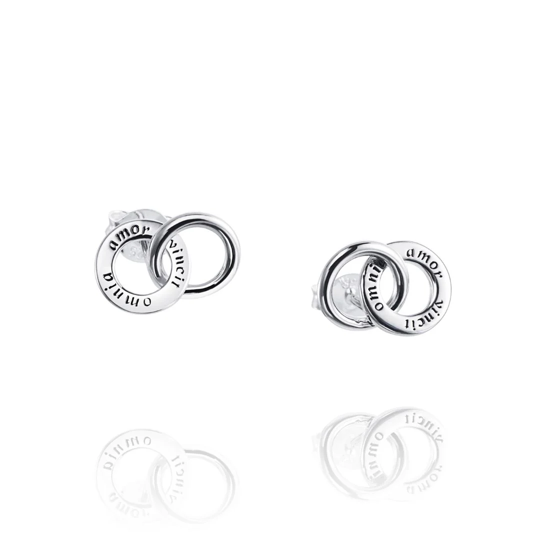 Efva Attling Mini Twosome korvakorut, hopeaa