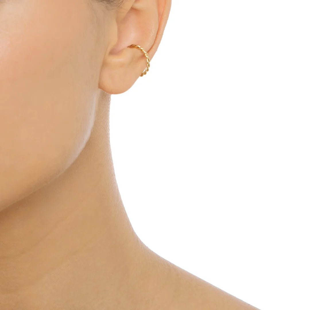 Efva Attling Wrapped Earcuff korvakorut, hopeaa - Image 4