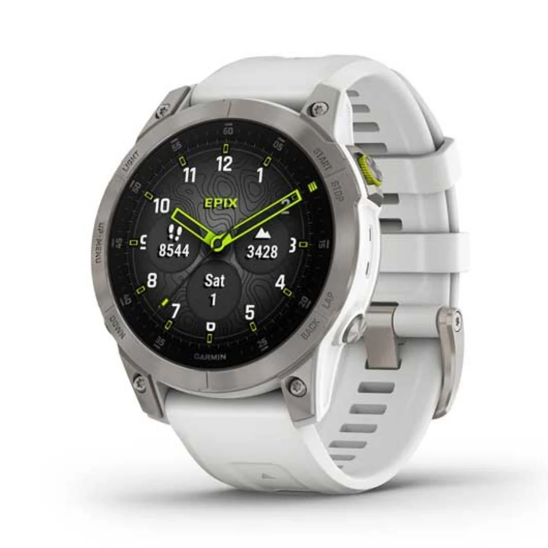 Garmin Epix Gen 2 Sapphire valkoinen ja titaani, Amoled GPS-älykello 010-02582-21