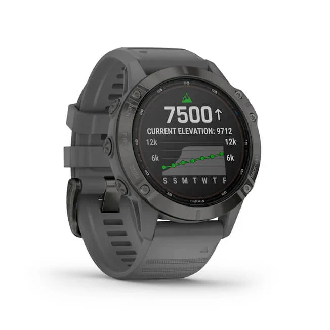 Garmin Fenix 6 Pro Solar Edition 47 mm musta ja tummanharmaa hihna, monilajiälykello 010-02410-11 - Image 3