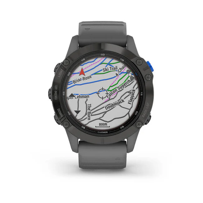 Garmin Fenix 6 Pro Solar Edition 47 mm musta ja tummanharmaa hihna, monilajiälykello 010-02410-11 - Image 6