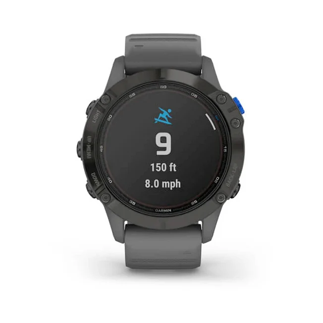 Garmin Fenix 6 Pro Solar Edition 47 mm musta ja tummanharmaa hihna, monilajiälykello 010-02410-11 - Image 7