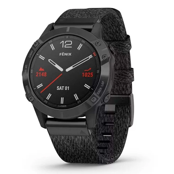 Garmin Fenix 6 Sapphire 47 mm meleerattu musta, monilajiälykello 010-02158-17