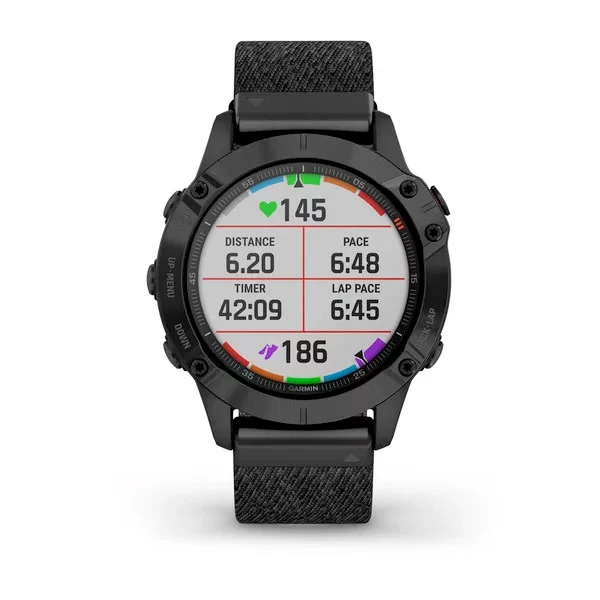 Garmin Fenix 6 Sapphire 47 mm meleerattu musta, monilajiälykello 010-02158-17 - Image 4