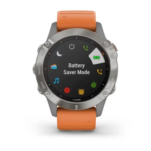 Garmin Fenix 6 Sapphire 47 mm oranssi, monilajiälykello 010-02158-14 - Image 5