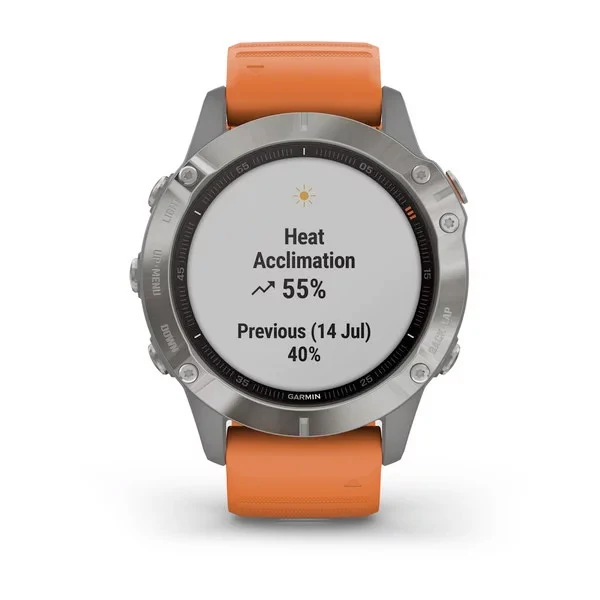 Garmin Fenix 6 Sapphire 47 mm oranssi, monilajiälykello 010-02158-14 - Image 6