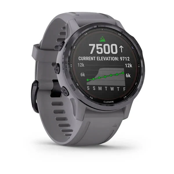 Garmin Fenix 6S Pro Solar 42 mm ametisti ja harmaa silikonihihna, monilajiälykello 010-02409-15 - Image 3