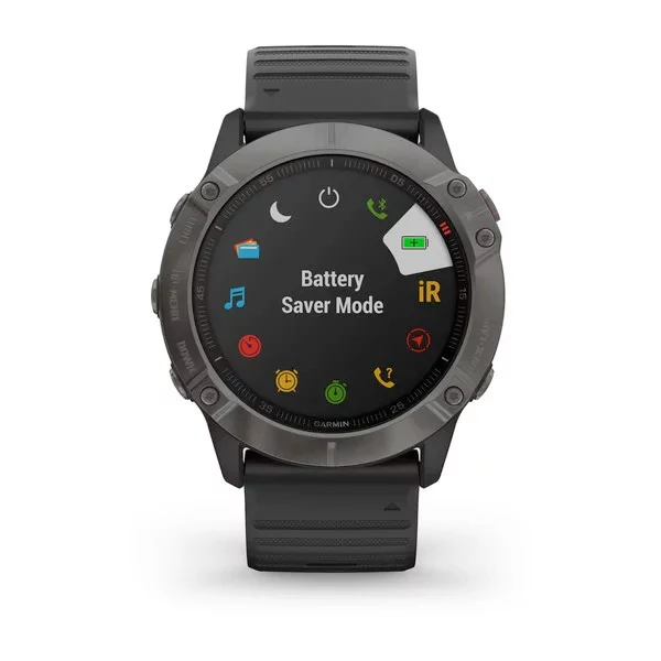 Garmin Fenix 6X Sapphire 51 mm hiilenharmaa, monilajiälykello 010-02157-11 - Image 5
