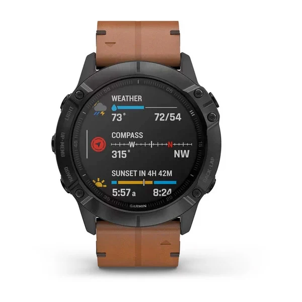 Garmin Fenix 6X Sapphire 51 mm musta, monilajiälykello 010-02157-14 - Image 9