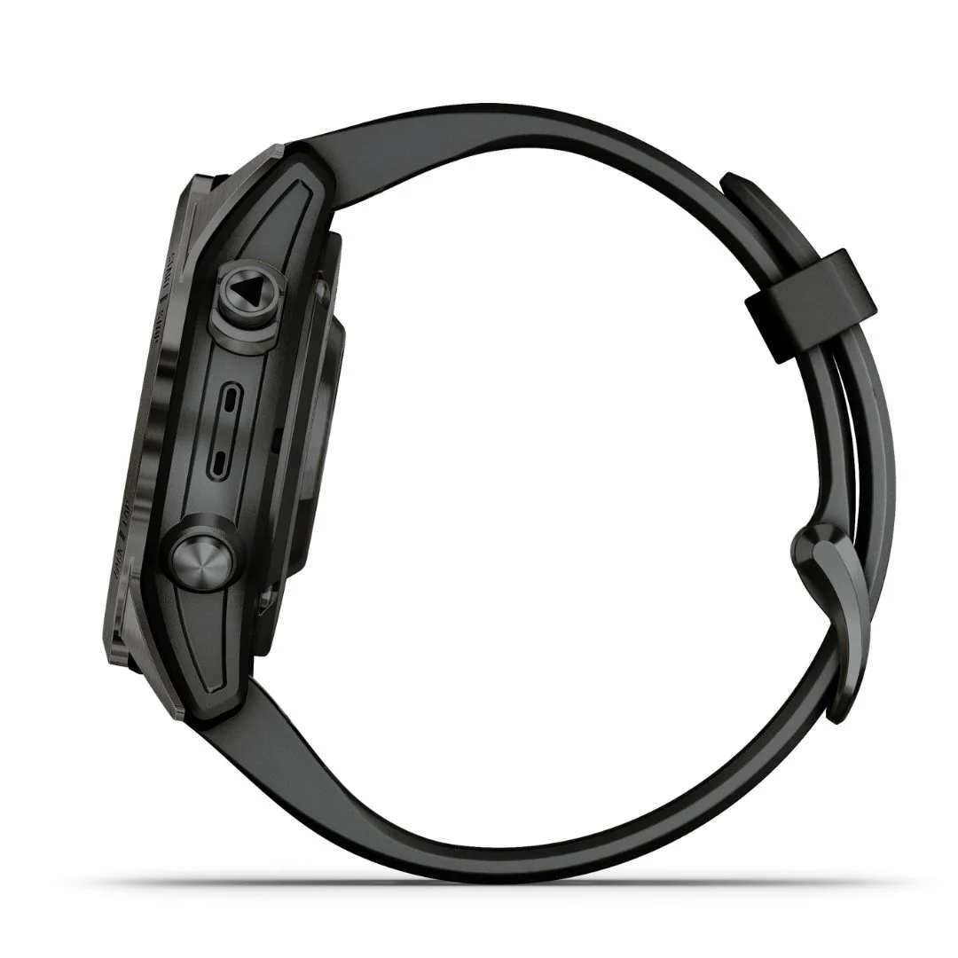 Garmin Fenix 7S Pro Sapphire Solar, hiilenharmaa DLC titaani ja musta ranneke, multisport-GPS-älykello 010-02776-11 - Image 4