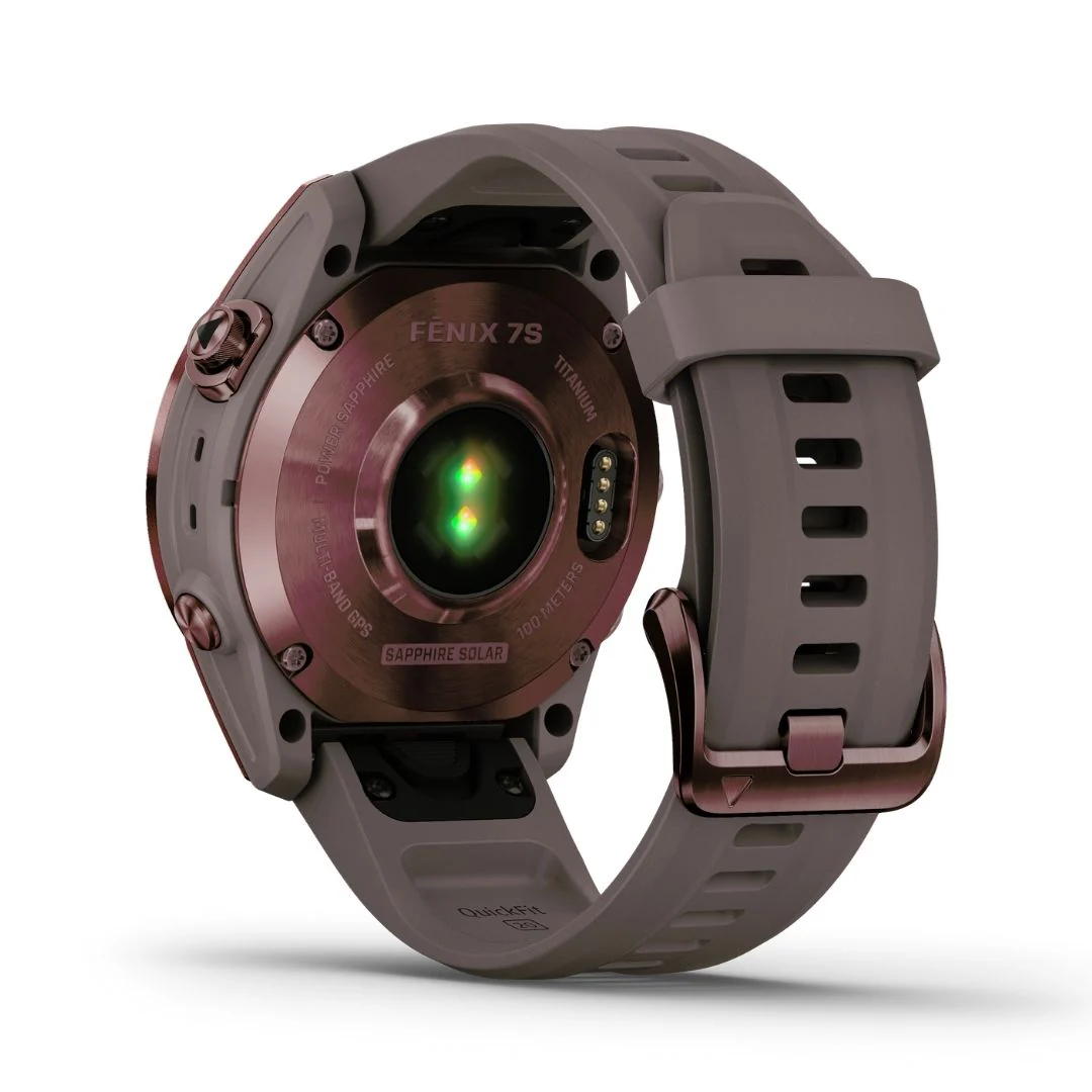Garmin Fenix 7S Sapphire Solar, tumma pronssi ja harmaa ranneke 010-02539-29 - Image 4