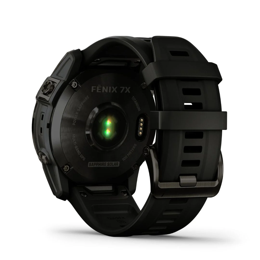 Garmin Fenix 7X Sapphire Solar, hiilenharmaa DLC-titaani ja musta ranneke 010-02541-11 - Image 5