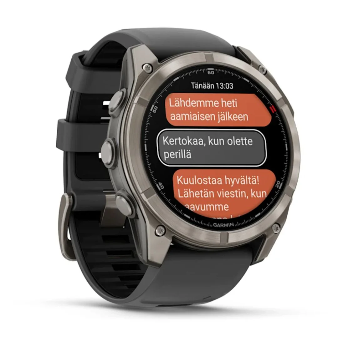 Garmin Fenix 8 Pro Amoled 51mm LTE Sapphire, grafiitinharmaa titaani ja musta ranneke, älykello 010-03199-11 - Image 3