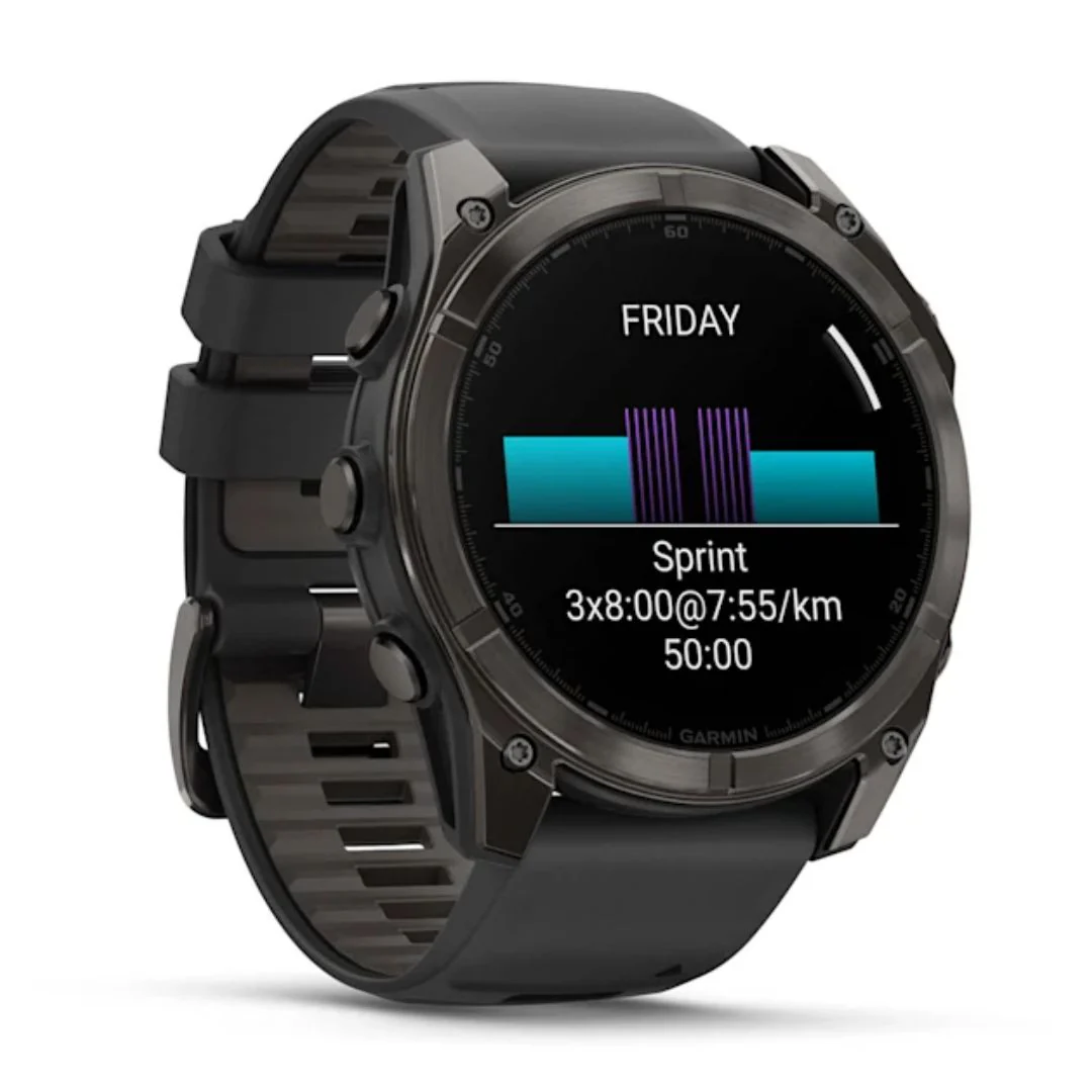 Garmin Fenix 8, 51 mm Amoled Sapphire, hiilenharmaa titaani ja musta, älykello 010-02905-21 - Image 3
