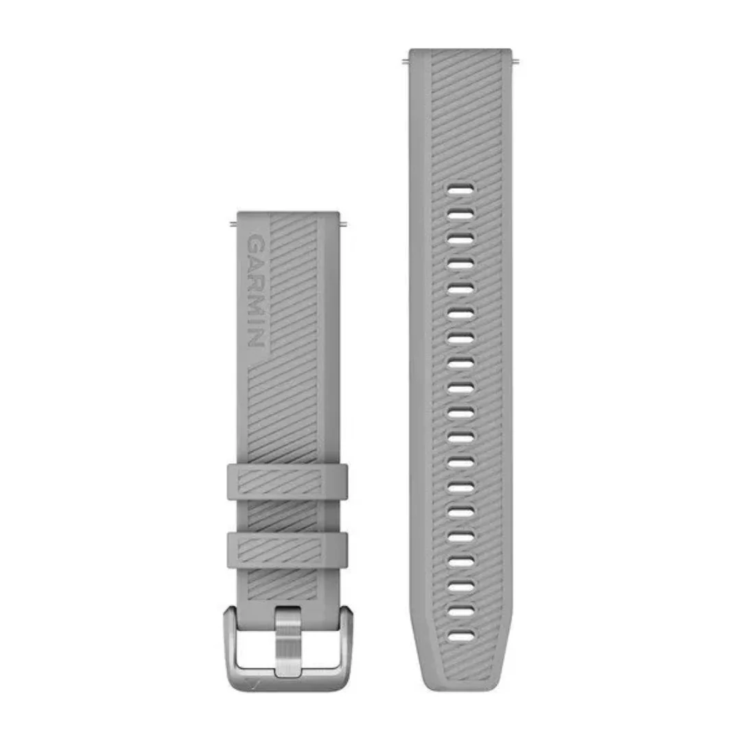 Garmin harmaa Quick release -silikoniranneke 20mm, pikakiinnitys, 010-12925-00
