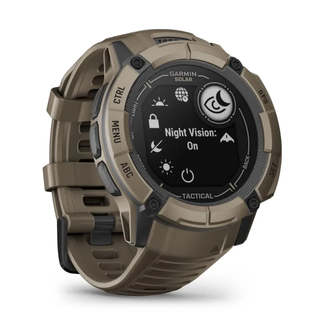 Garmin Instinct 2X Solar, Tactical Edition, ruskea, GPS-älykello 010-02805-02 - Image 3