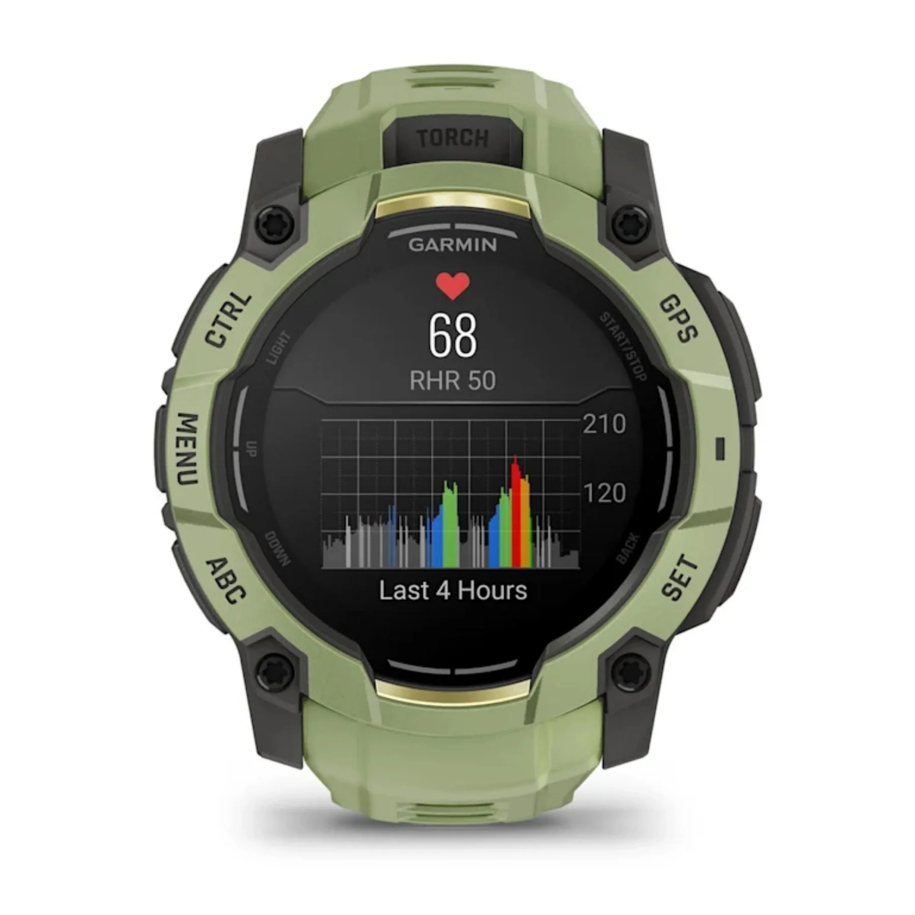 Garmin Instinct 3 AMOLED, 50mm, saniaisenvihreä, GPS-älykello 010-03020-02 - Image 2