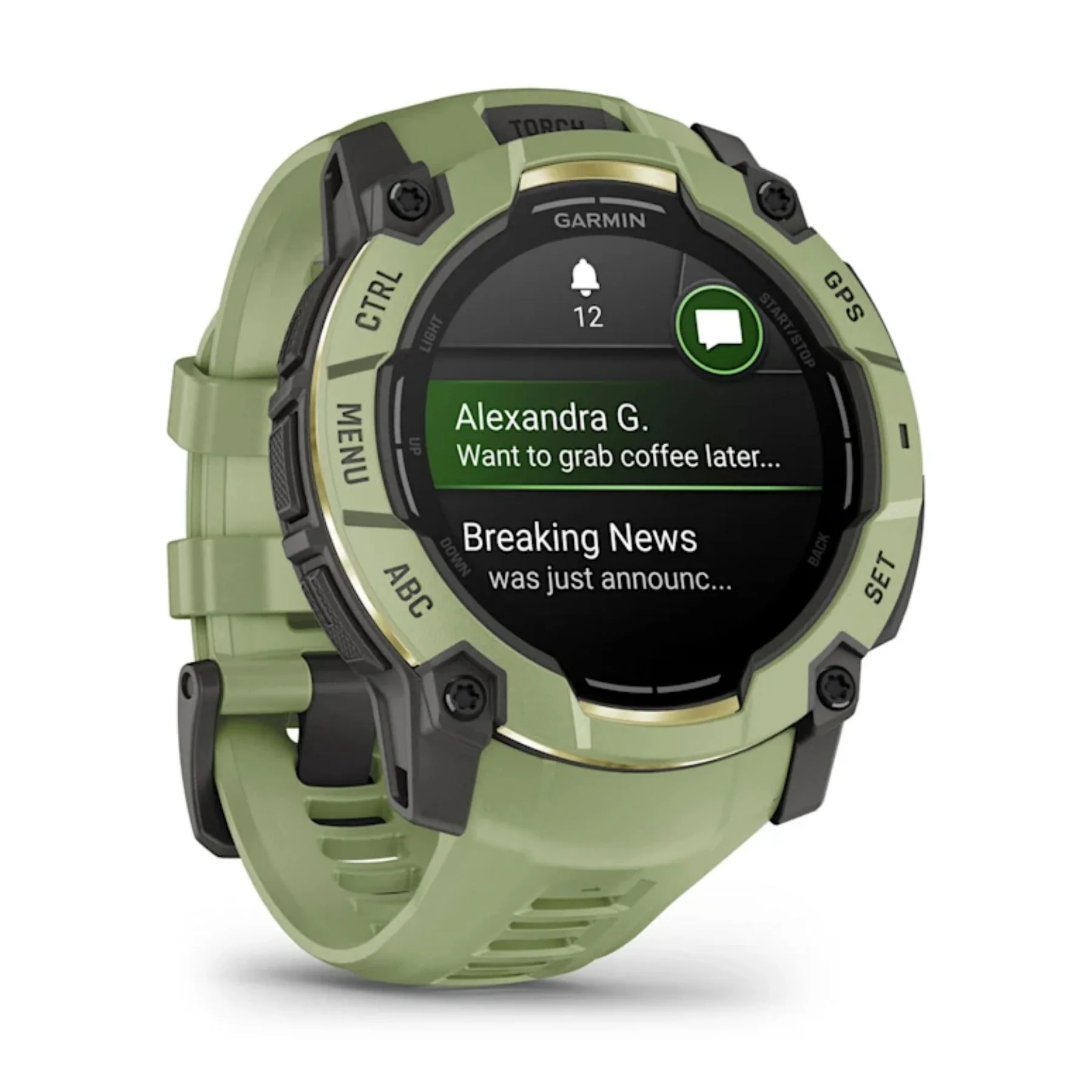 Garmin Instinct 3 AMOLED, 50mm, saniaisenvihreä, GPS-älykello 010-03020-02 - Image 3