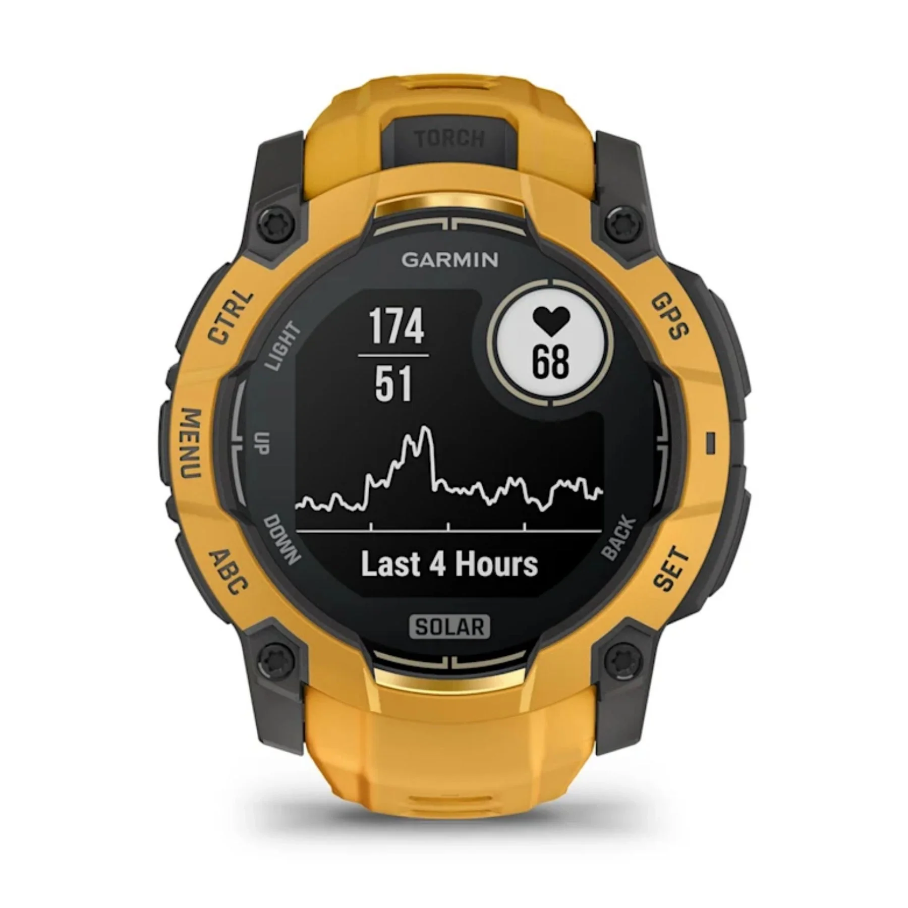 Garmin Instinct 3 Solar, 50mm, auringonkeltainen, GPS-älykello, 010-02935-02 - Image 2