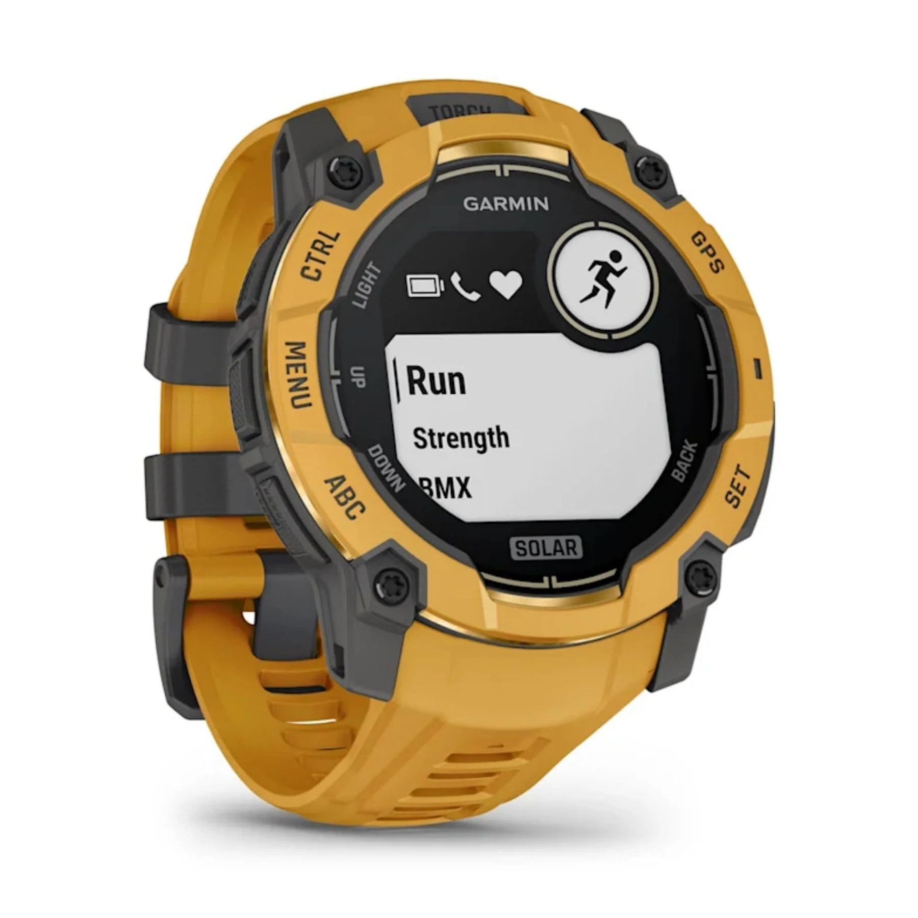 Garmin Instinct 3 Solar, 50mm, auringonkeltainen, GPS-älykello, 010-02935-02 - Image 3