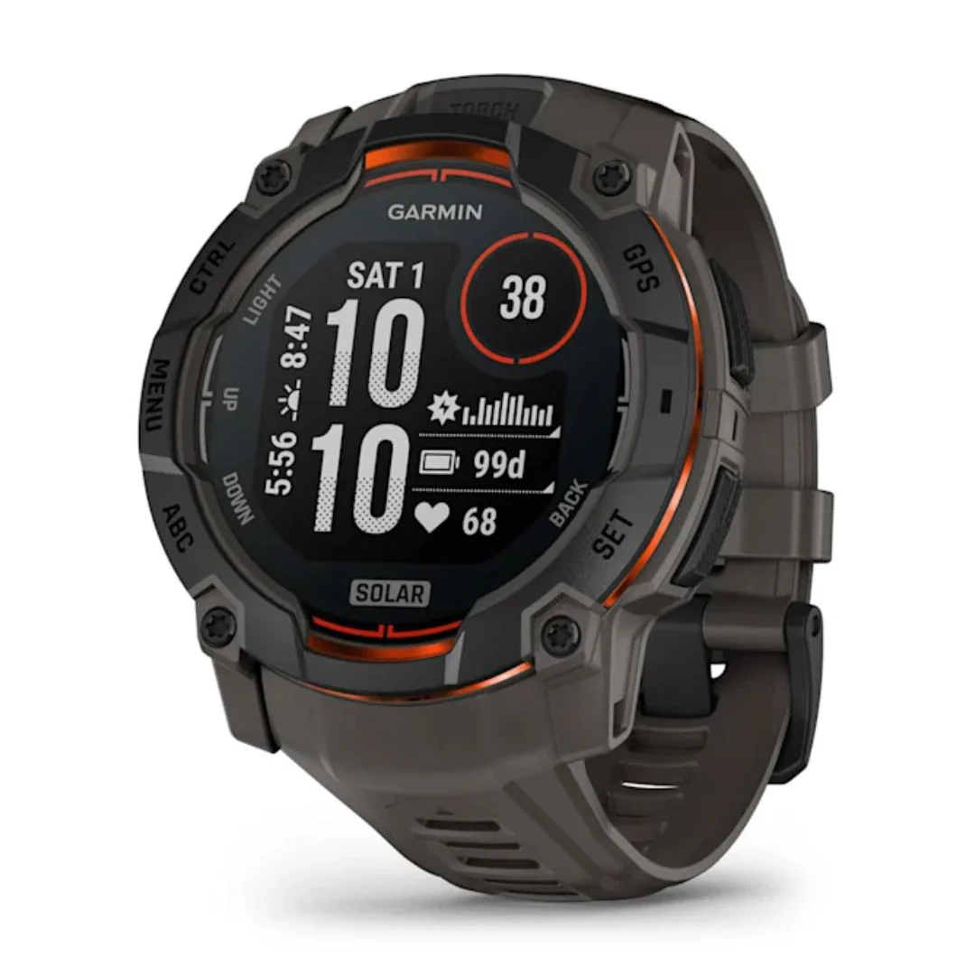 Garmin Instinct 3 Solar, 50mm, musta ja grafiitinharmaa, GPS-älykello 010-02935-00