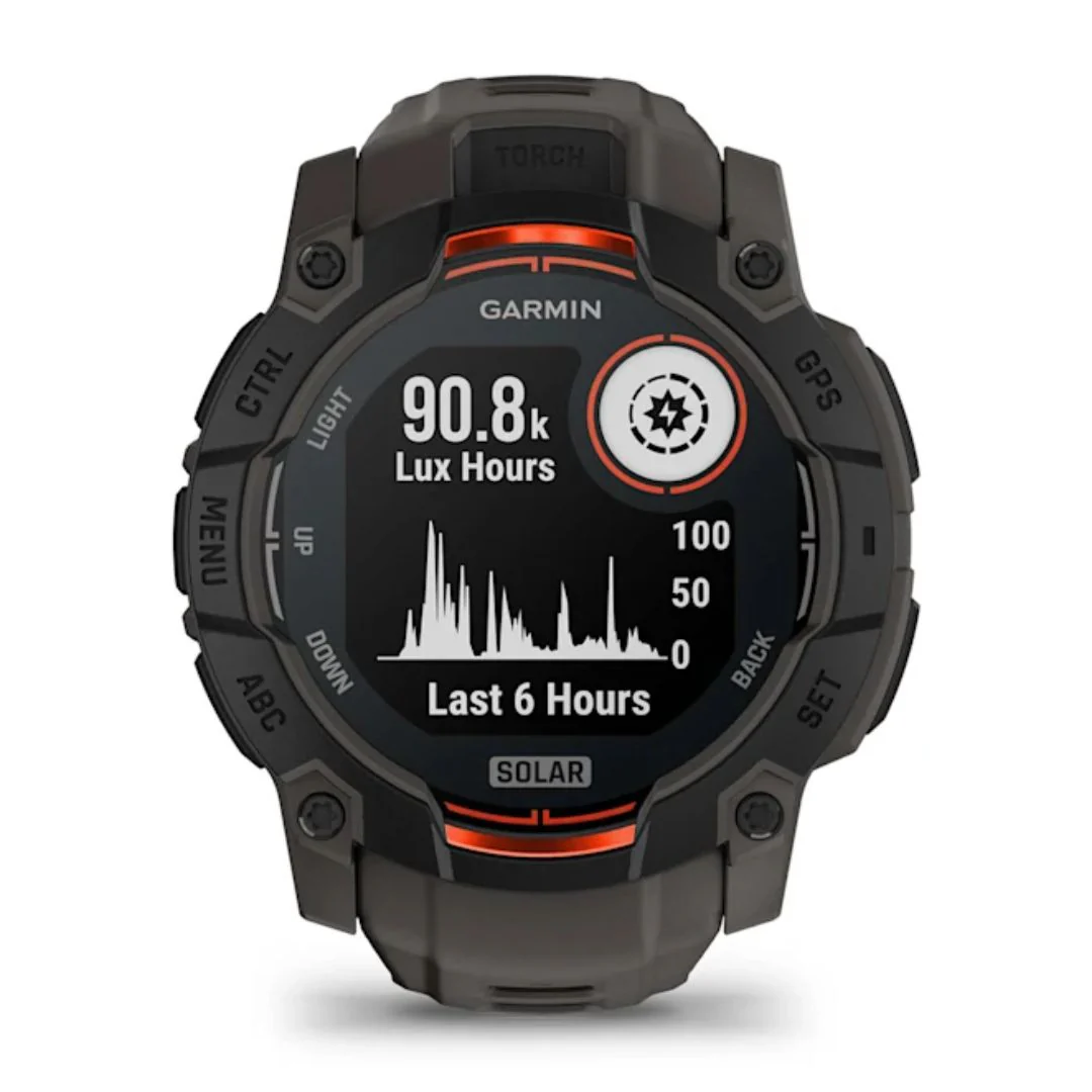 Garmin Instinct 3 Solar, 50mm, musta ja grafiitinharmaa, GPS-älykello 010-02935-00 - Image 2