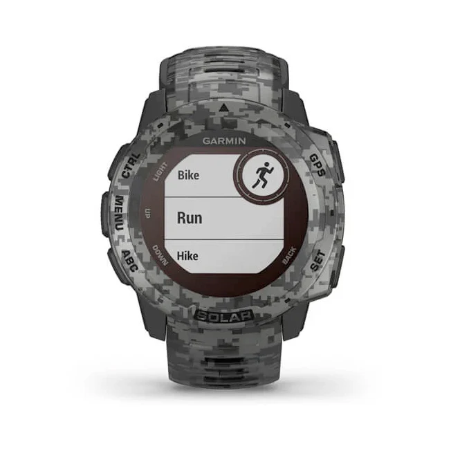 Garmin Instinct Solar Graphite Camo maastokuvio älykello 010-02293-05 - Image 4