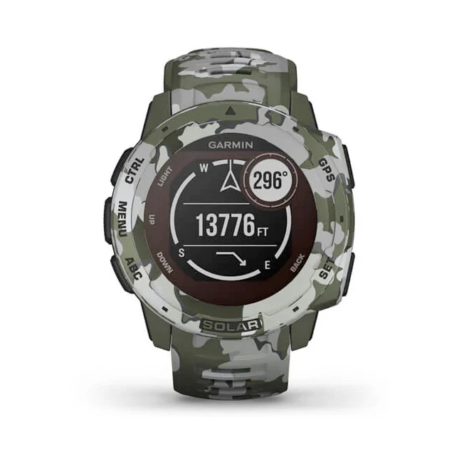 Garmin Instinct Solar Lichen Camo maastokuvio älykello 010-02293-06 - Image 7