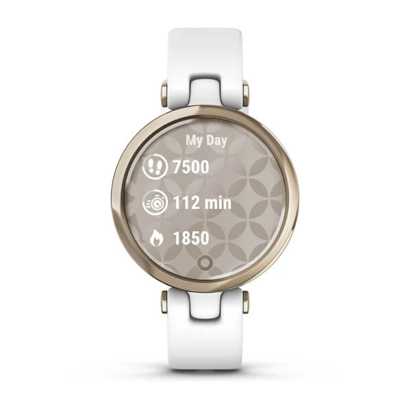 Garmin Lily Sport Cream Gold-White, vaalea kulta ja valkoinen 010-02384-10 - Image 3