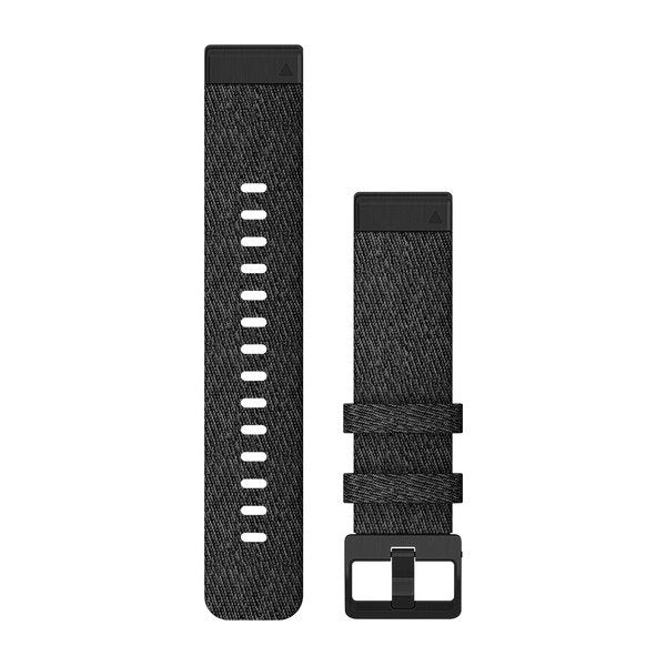 Garmin QuickFit 20mm ranneke, Musta nailon 010-12875-00