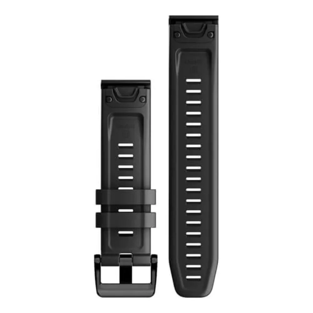 Garmin QuickFit 22mm ranneke, Musta silikoni 010-13111-00 - Image 2