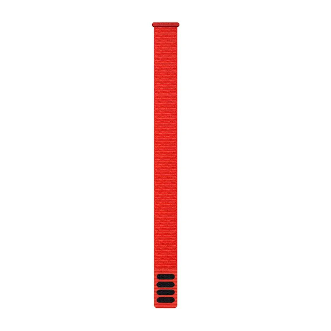 Garmin UltraFit nailonranneke 22mm, tulenpunainen, 010-13306-12
