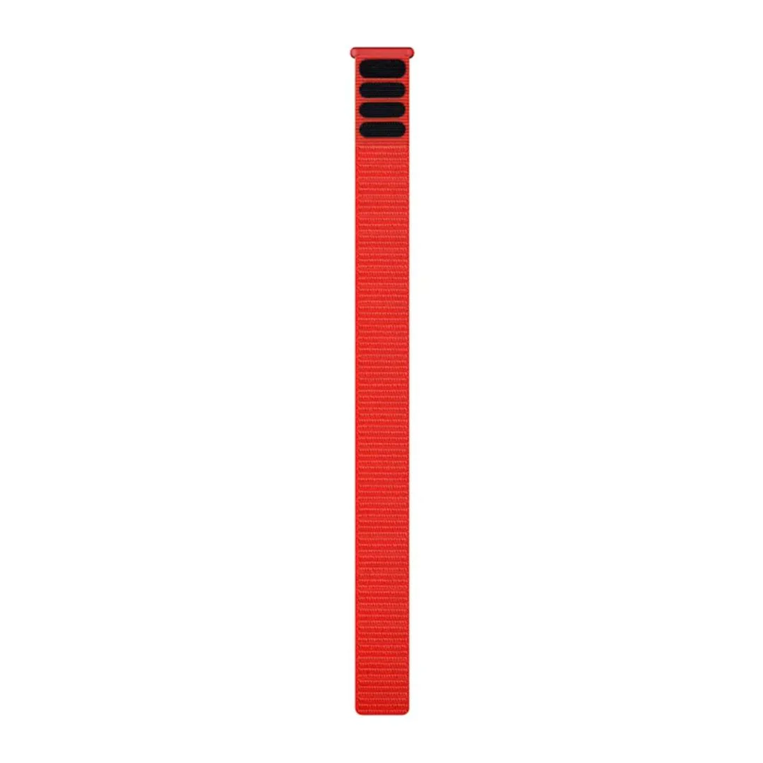 Garmin UltraFit nailonranneke 22mm, tulenpunainen, 010-13306-12 - Image 2