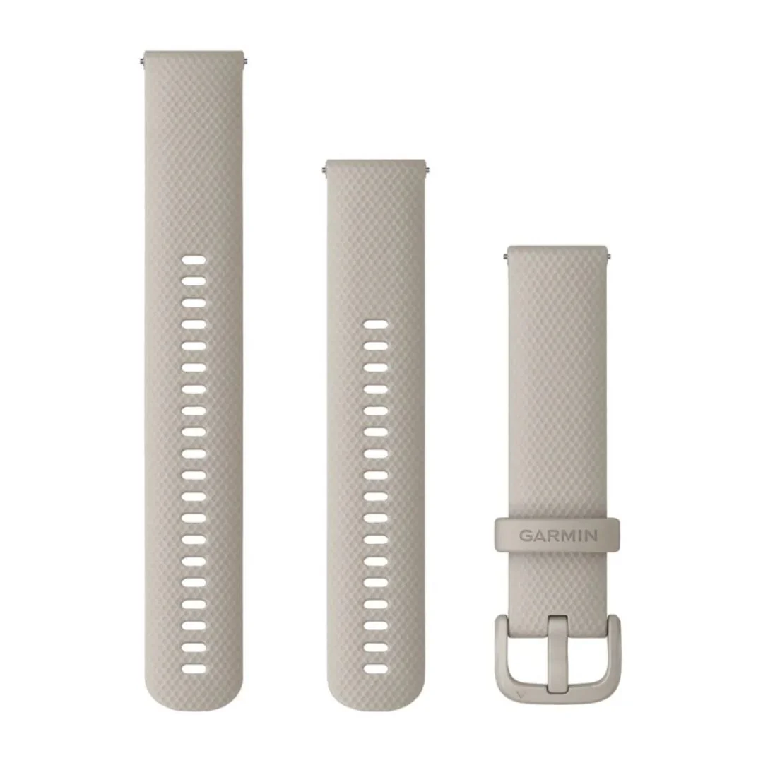 Garmin vaaleanharmaa Quick release -silikoniranneke 20mm, pikakiinnitys, 010-13021-07