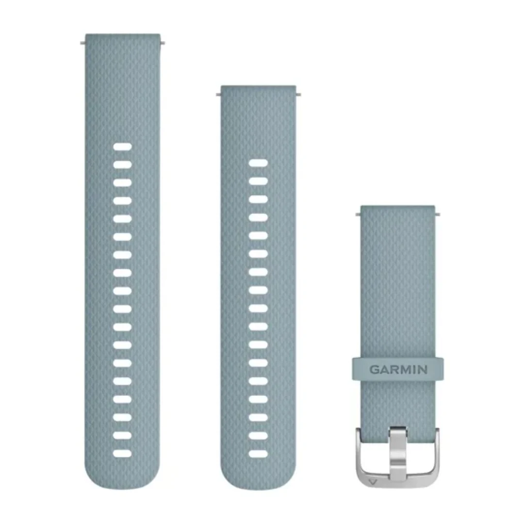 Garmin vaaleansininen Quick release -silikoniranneke 20mm, pikakiinnitys, 010-12691-06