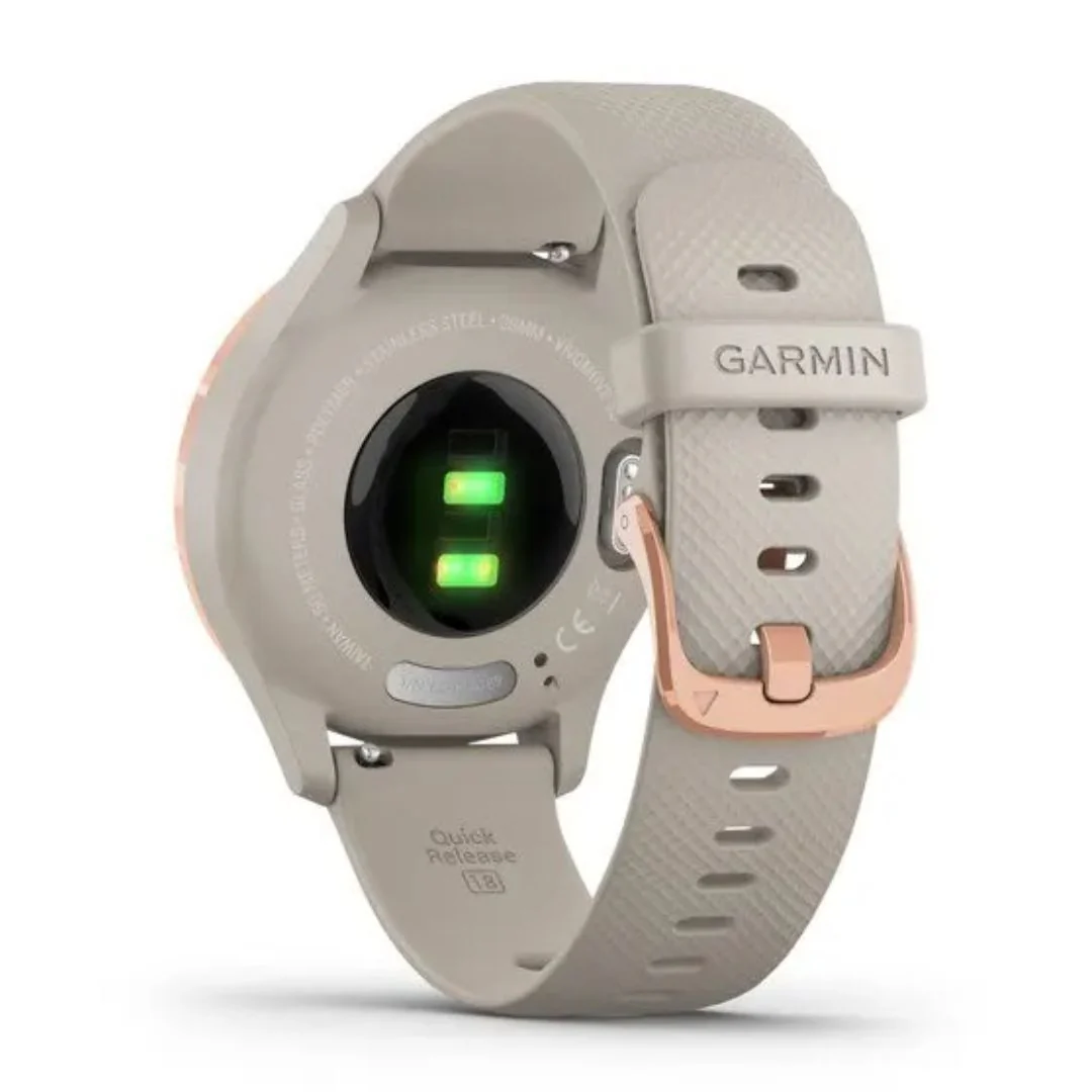 Garmin Vivomove 3S, ruusukulta ja vaalea hiekka, älykello 010-02238-02 - Image 5