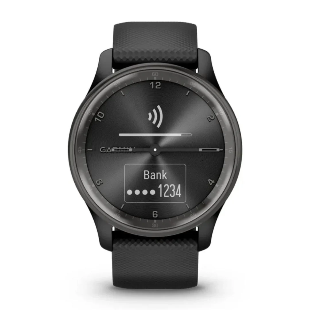 Garmin Vivomove Trend, grafiitinharmaa ja musta, hybridiälykello 010-02665-00 - Image 2