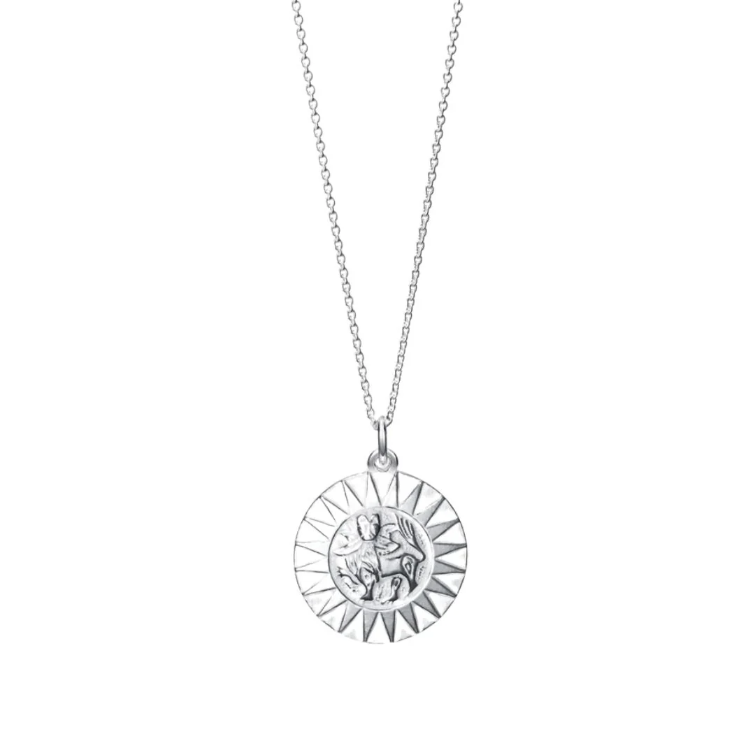 Kalevala Amuletti riipus, Aurinkoleijona, hopea