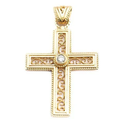 Kalevala Filigraani ristiriipus, keltakulta, Kalevala Originals