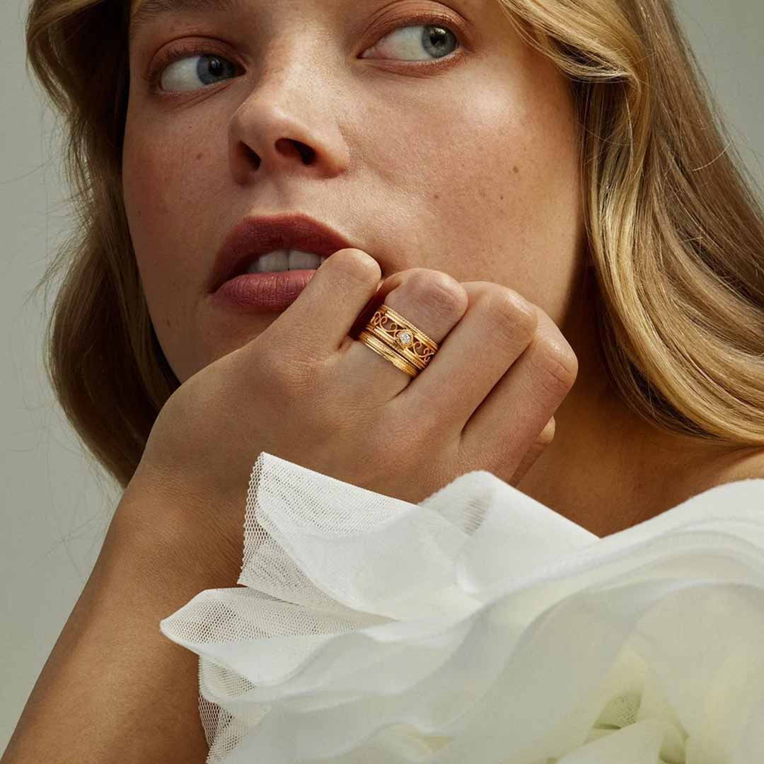 Kalevala Filigraani sormus, 14K keltakulta, 0,06ct, Kalevala Love, 141000503D - Image 3