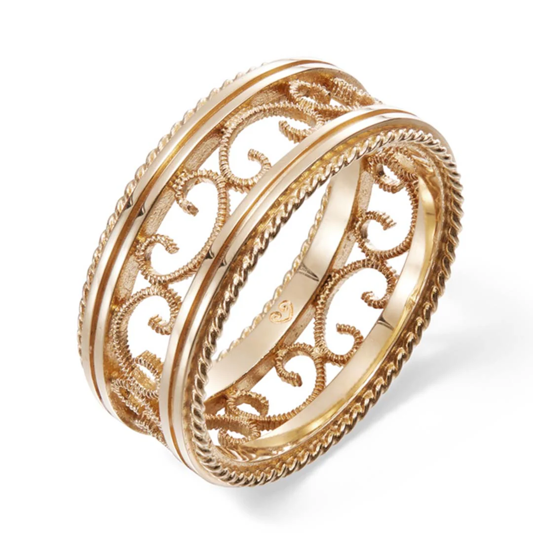 Kalevala Filigraani sormus, 14K keltakulta, Kalevala Love, 141000502