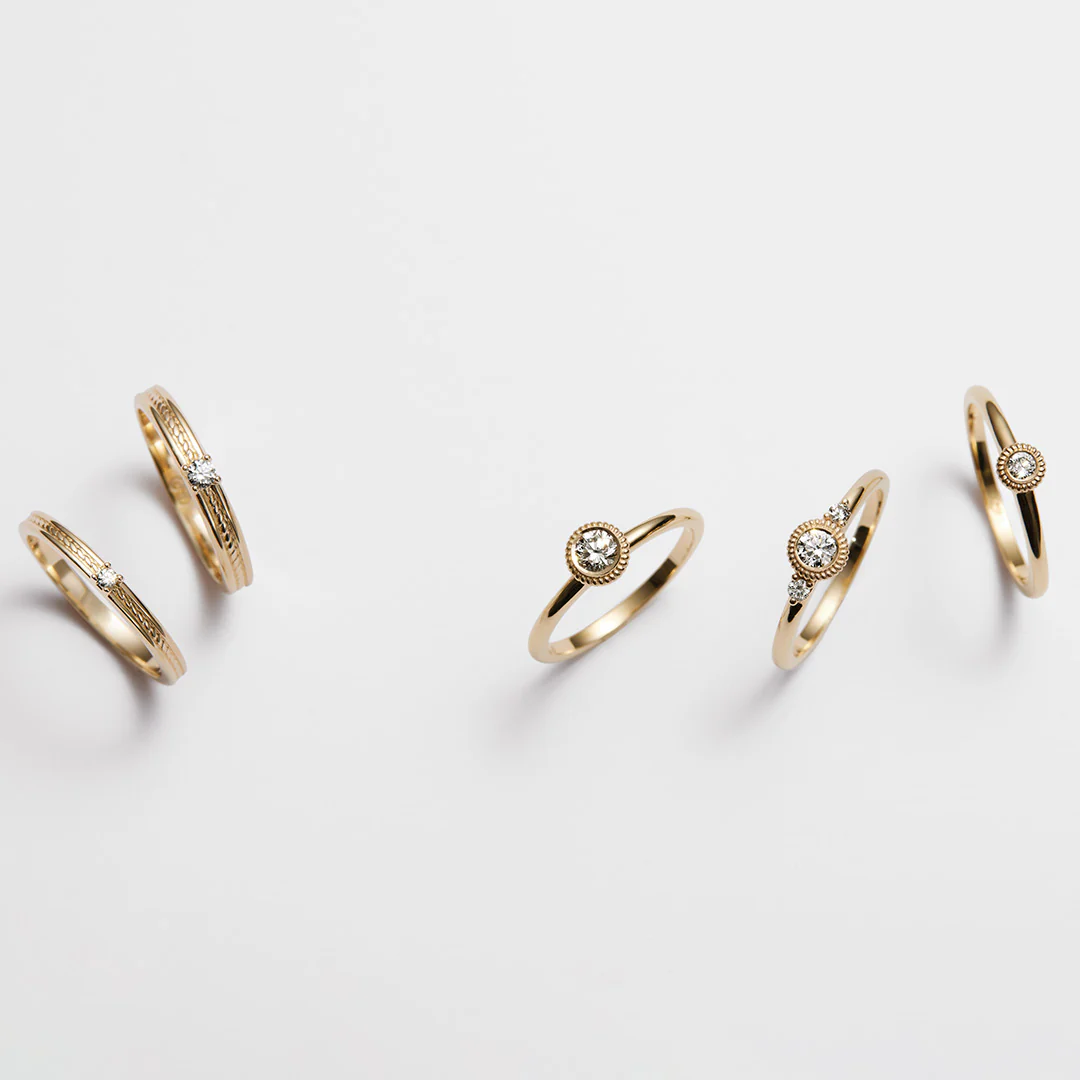 Kalevala Ikiaikainen sormus, 14K keltakultaa, 0,06ct, Kalevala Love, 141000115D - Image 3