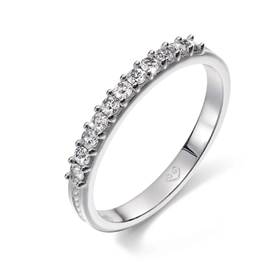 Kalevala Ikiaikainen sormus, 14K valkokultaa, 0,22ct, Kalevala Love, 541000114D