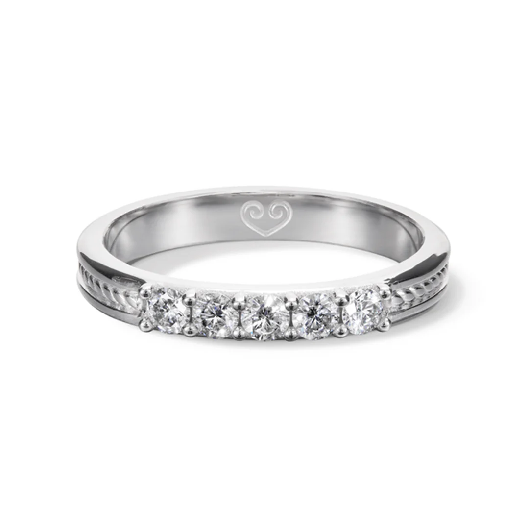 Kalevala Ikiaikainen sormus, 14K valkokultaa, 0,30ct, Kalevala Love, 541000116D - Image 2