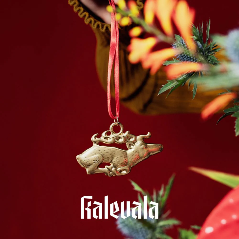 Kalevala Joulukoriste 2023, Hiidenhirvi, pronssia - Image 2